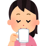 コーヒーを飲む人