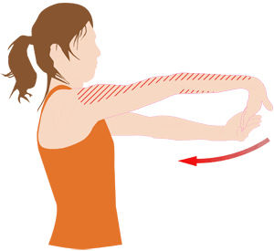 腕のストレッチ